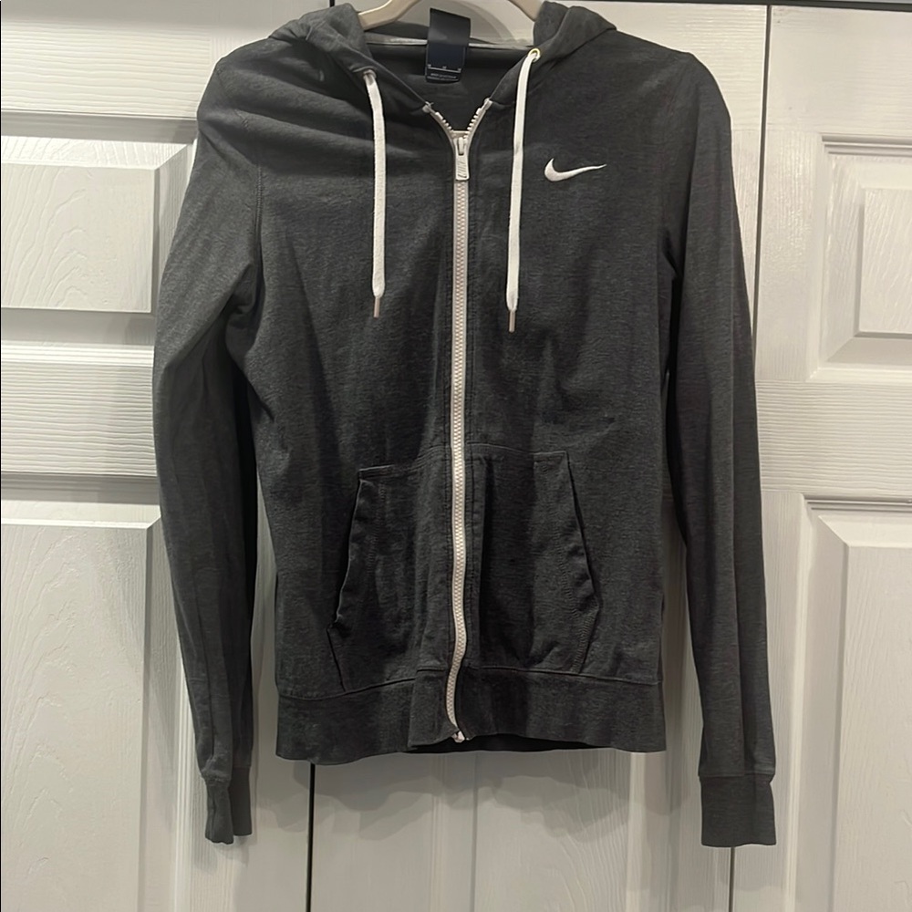 Nike Dark Gray Zip-Up Hoodie